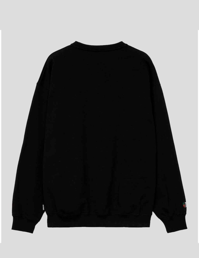 Colaborações IUTER x carrots racing crewneck black